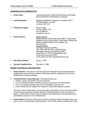 Fillable Online Www1 Eere Energy Project Summary Form CPS 16945 FY