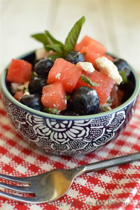 Watermelon Blueberry And Feta Salad Little Dairy On The Prairie