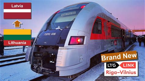 Brand New International Train Vilnius Riga In LTG Link First Class