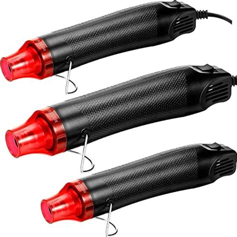3 Pcs Heat Gun For Crafts Mini Portable Handheld Hot Air Gun For DIY Crafts Embossing Epoxy