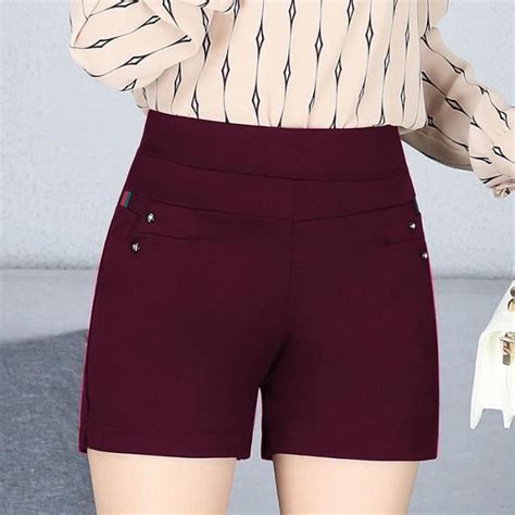 Vêtements lingerie Short élastique décontracté pour femme grande taille taille haute short