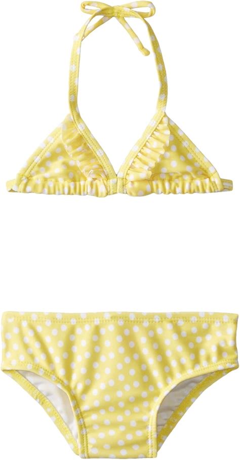 Solo International Inc Sol Swim Bikini de Lunares Amarillos para niña Amarillo 18 Meses