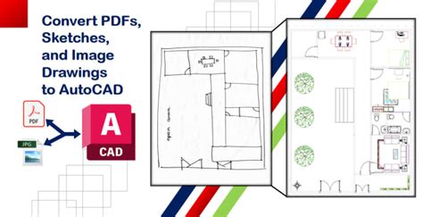 Convert Pdf Image Or Sketch Drawing To Autocad With Details By