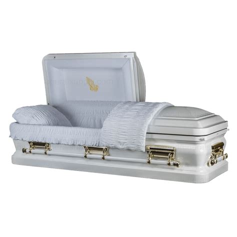 Onyx White Metal Casket - Casket Emporium