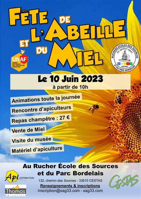 Fête de lAbeille et du Miel le 10 juin 2023 Syndicat Apicole de la