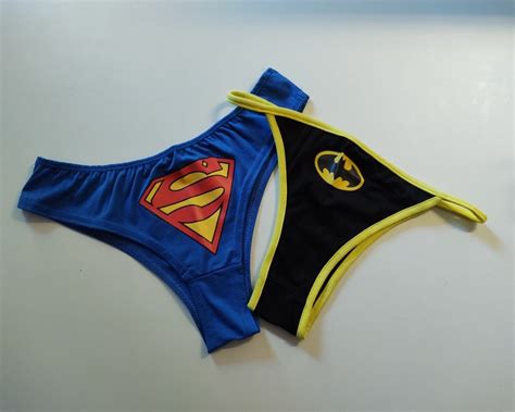 Superhero Panties Bikini Tanga Style Women S Etsy
