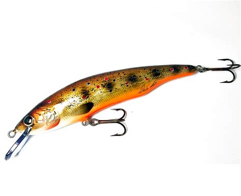 Daco Lure Wooden Handmade Cm G Shallow Brown Trout Monster Bite