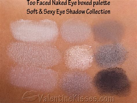 Valentine Kisses Too Faced Naked Eye Boxed Palette Swatches Review