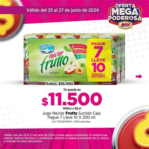 Catálogo Mega Tiendas Oferta Mega Poderosa 25 al 27 de junio 2024