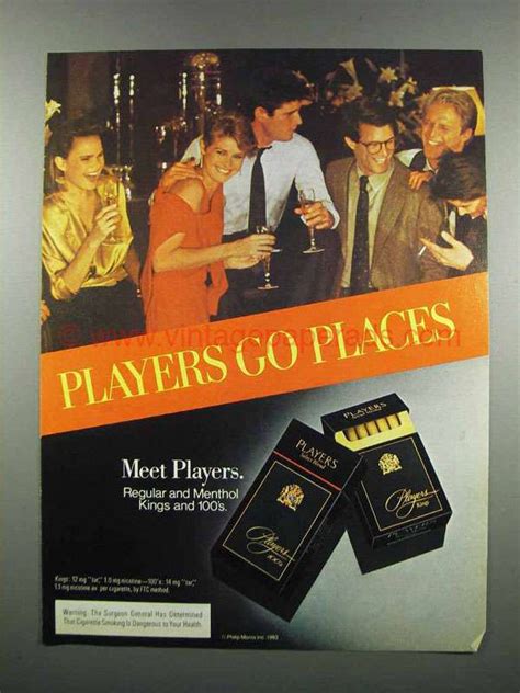 1983 Players Cigarettes Ad - Players Go Places-DU0061