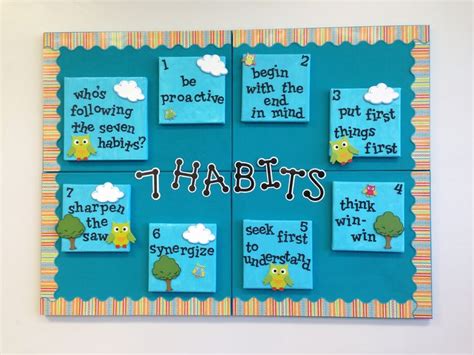 Seven Habits Display Board