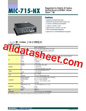 Datasheet Pdf Advantech Co Ltd