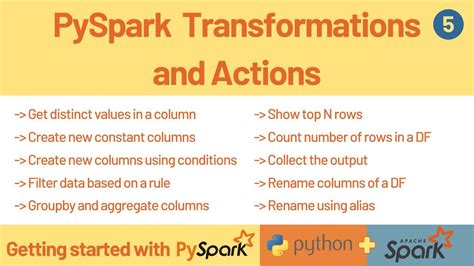 Pyspark Transformations And Actions Show Count Collect Distinct