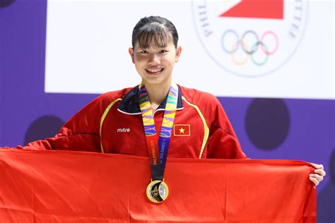 Vietnam’s swimmer Nguyen Thi Anh Vien adjudged Female Mega Athlete at SEA Games | Tuoi Tre News