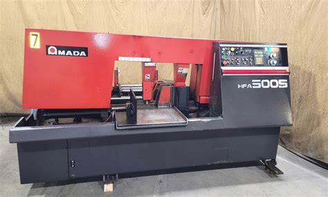 20 X 20 Amada Model HFA 500S Fully Automatic Hydraulic Horizontal