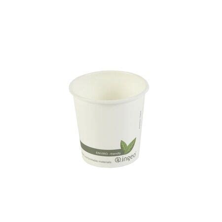 Buy 4oz White Hot Cup PLA Lined From 3 49