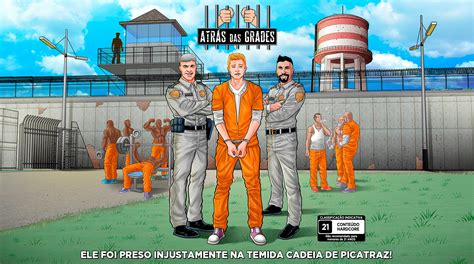 Atrás das Grades Quadrinhos gay de prisioneiros Ponto Gay