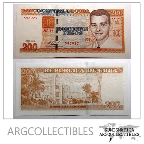 Cuba Billete De Pesos A O Pick Unc Argcollectibles