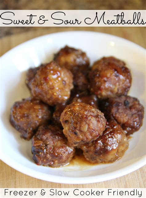 Slow Cooker Sweet Sour Meatballs Recipe Freezer Friendly It S