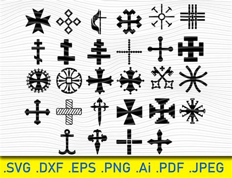 103 Crosses SVG Cross Svg Silhouette Files Crosses Vector - Etsy