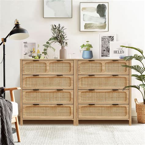 Amazon Rattan Dresser Dresser For Bedroom 6 Drawer Dresser