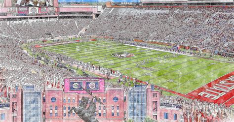 Doak S. Campbell Stadium Print, Florida State Seminoles Football