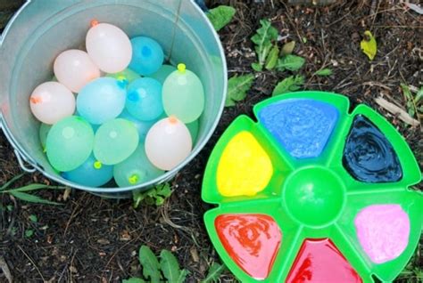 Water Balloon Painting Outdoor Summer Art Activity