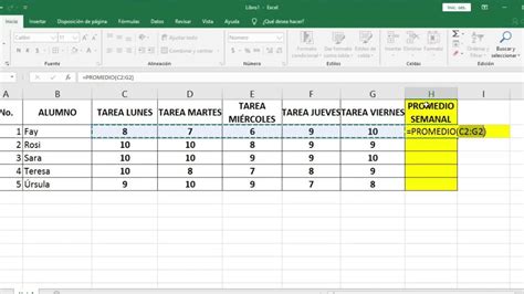 Gu A Para Usar Promedio En Excel Y Calcular Promedios F Cilmente