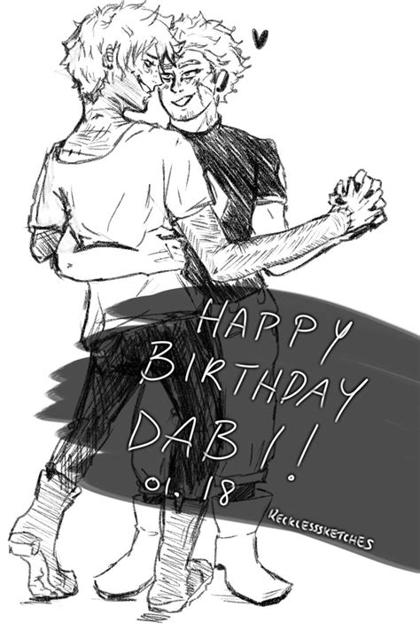 Commissions Openrecklesssketches On Twitter Happy Birthday Dabi