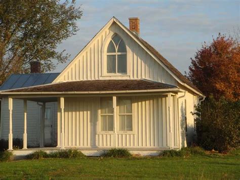 The American Gothic House Also Known As The Dibble House Is A House