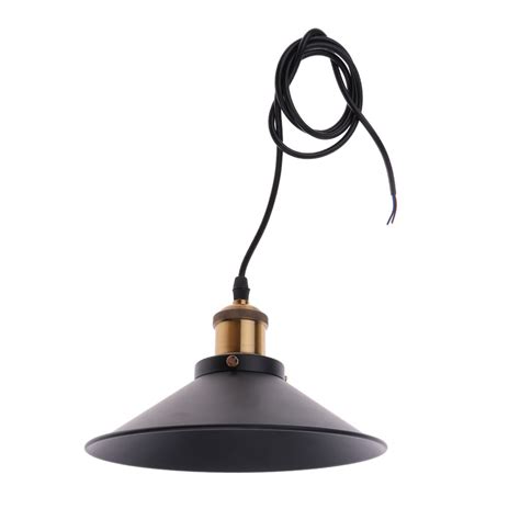 Industriel Vintage Noir Suspension Abat Jour R Tro Grandado