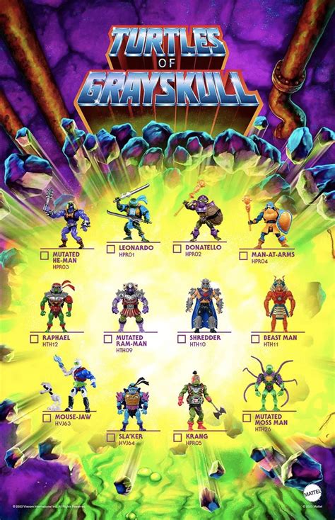 New TURTLES OF GRAYSKULL Action Figures Revealed in Collection Check ...