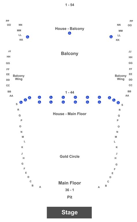 Macomb Center Performing Arts Seating Chart: A Visual Reference of ...