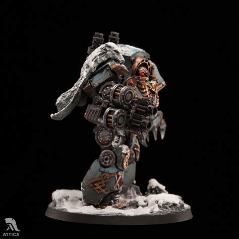 Space Wolves Legion Contemptor Dreadnought Painted Wargaming Figure Art