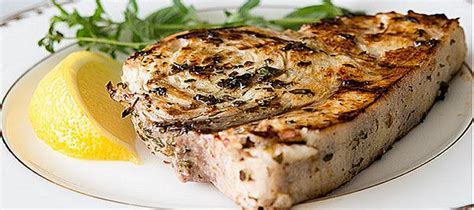 Grilled Swordfish Steaks with Lemon Oregano Marinade | Weston's Fishmongers