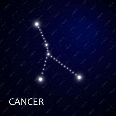 Premium Vector Zodiacal Constellation With Bright Stars Star Sign