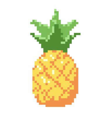 Pixel Style Fruit Pineapple Vector Pixel Wind Summer Fruit Fruit PNG