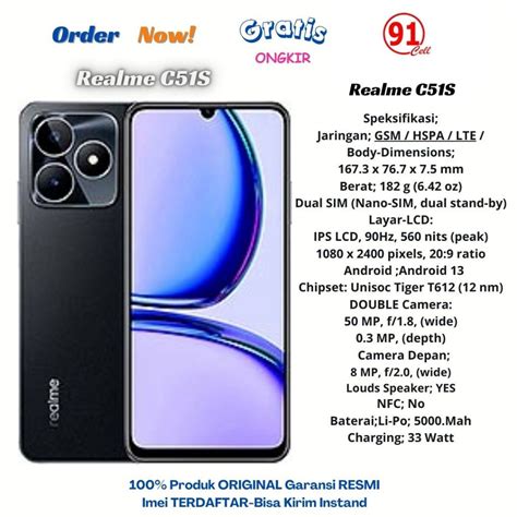 Jual Realme C S Ram Gb Garansi Resmi Tahun Shopee Indonesia