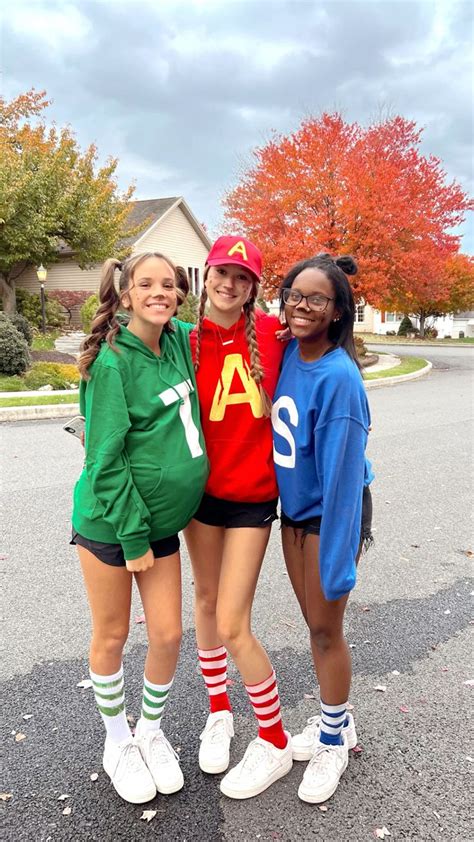 alvin and the chipmunks costume | Cute halloween costumes, Trio halloween costumes, Halloween ...