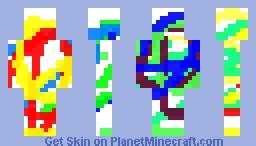 Rainbow skin Version 1 Minecraft Skin