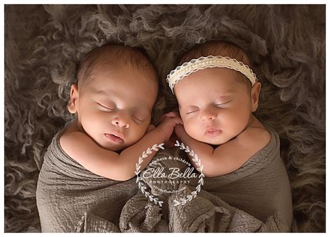 Newborn Twin Babies Boy And Girl