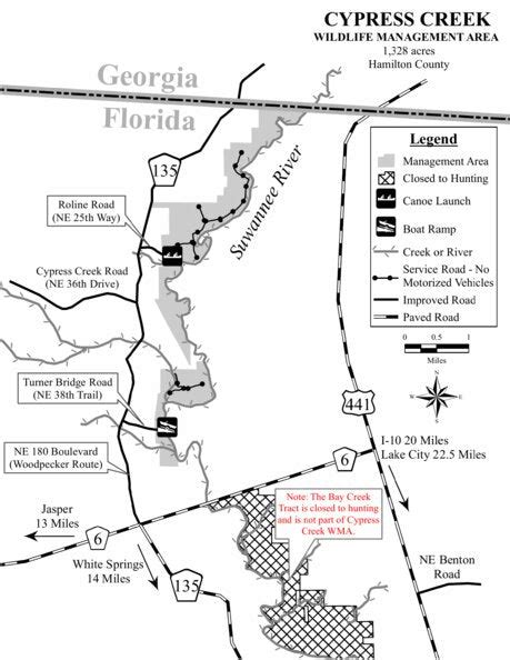 Cypress Creek WMA Brochure Map by Florida Fish and Wildlife ...