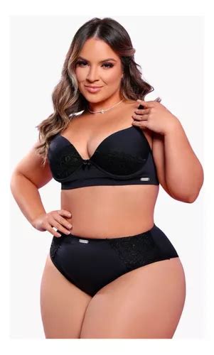 Conjunto Lingerie Plus Size Refor Ado Parcelamento Sem Juros