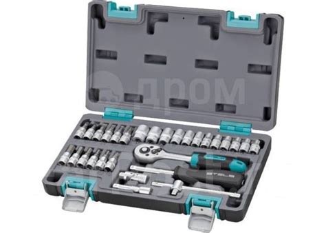 Набор инструментов Stels, 1/4", CrV, кейс, 29 предметов, новый, в ...