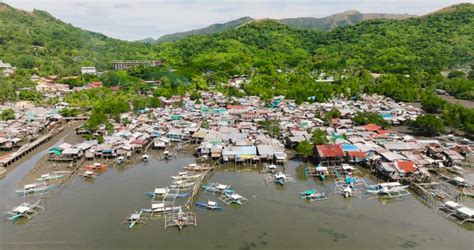 Coastal Town in Coron, Palawan. Philippines. Stock Footage - Video of ...