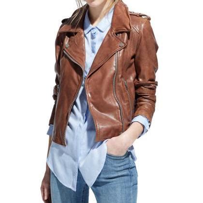 Women S Leather Jacket Handmade Motorcycle Solid Lambskin Leather Coat