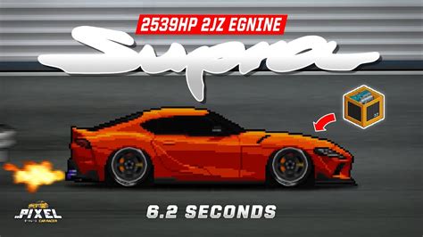 Pixel Car Racer Toyota Supra Mk Tune Hp Jz Engine Youtube