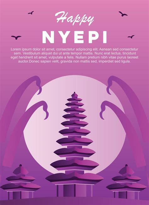 Degradado Nyepi D A P Ster Modelo Vector En Vecteezy