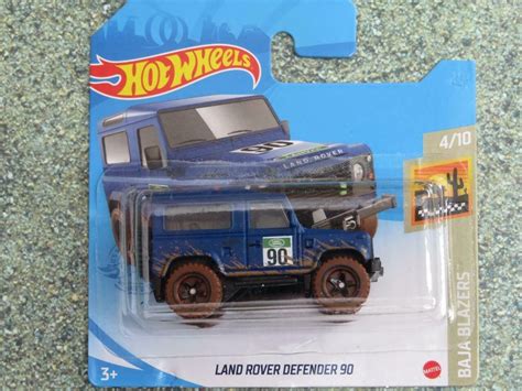 Hot Wheels Land Rover Defender 90 Blue HW Baja Blazers Perfect Etsy