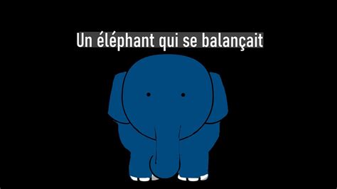 Un L Phant Qui Se Balan Ait Comptine Chanson Avec Paroles Youtube